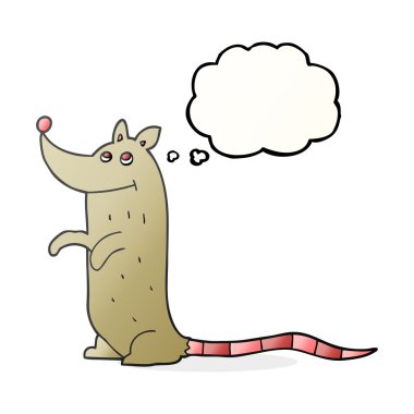 düşünce kabarcık karikatür sıçan