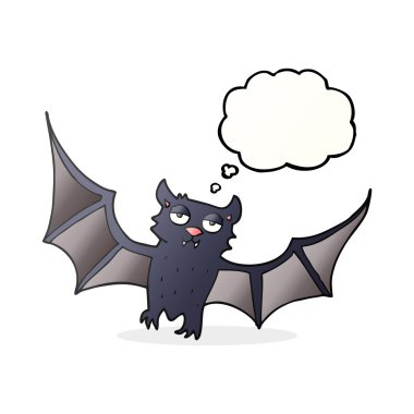 düşünce balonu çizgi film halloween yarasa