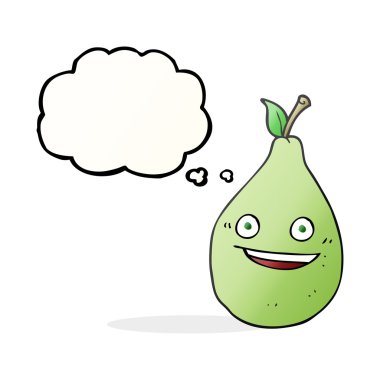 düşünce kabarcık karikatür armut