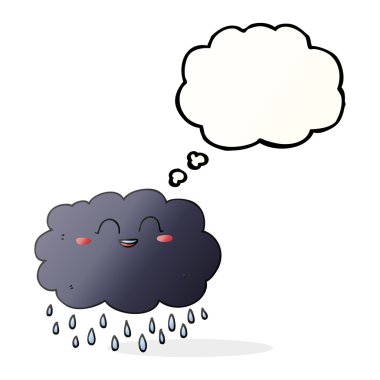 düşünce balonu çizgi film raincloud