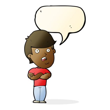 çizgi film dissapointed adamla konuşma balonu