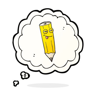 kurnaz düşünce kabarcık karikatür kalem