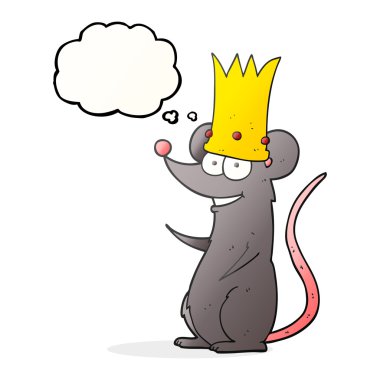 kabarcık karikatür Kral düşünce sıçan