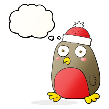 düşünce balonu karikatür Noel robin