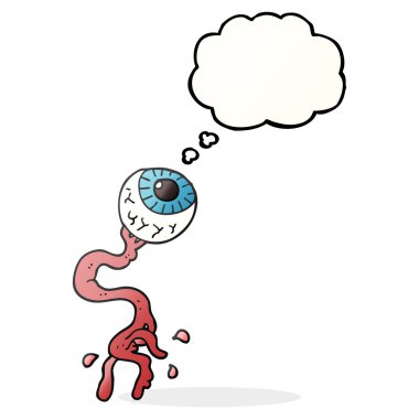 kabarcık karikatür brüt göz küresi sanıyordum