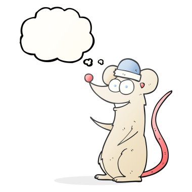 kabarcık karikatür mutlu fare sanıyordum