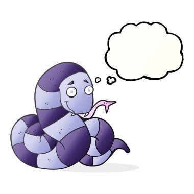 kabarcık karikatür yılan düşünce