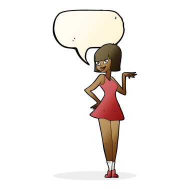 çizgi film güzel kadınla konuşma balonu