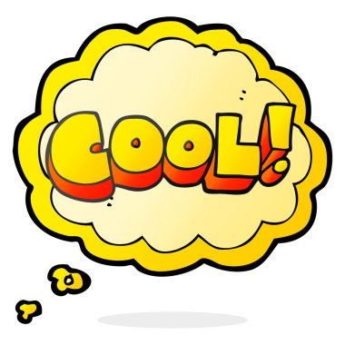 serin düşünce kabarcık karikatür sembolü