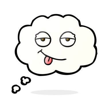 düşünce balonu yorgun eyes karikatür