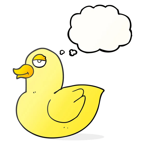 Thought bubble cartoon duck — Stock Vector