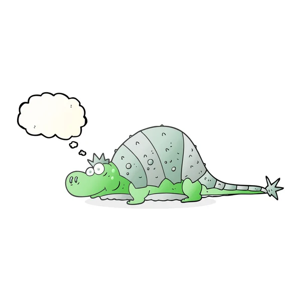 思考バブル漫画恐竜 — ストックベクタ