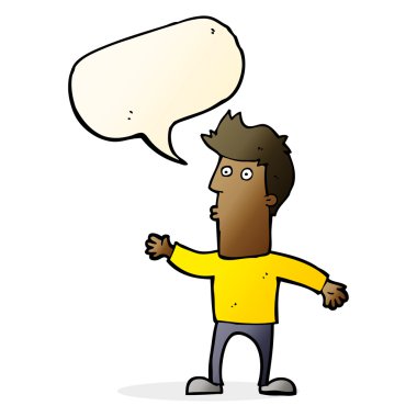 Çizgi film adamı konuşma balonuyla şaşırttı.