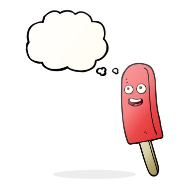 kabarcık karikatür Buz lolly sanıyordum