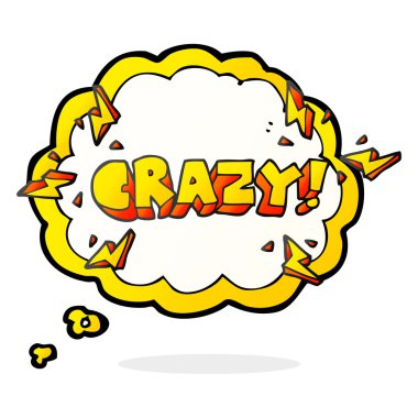 düşünce kabarcık karikatür Not deli