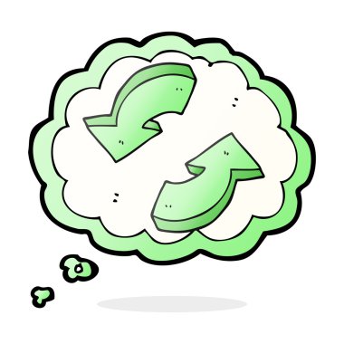 kabarcık karikatür okları geri dönüşüm sanıyordum