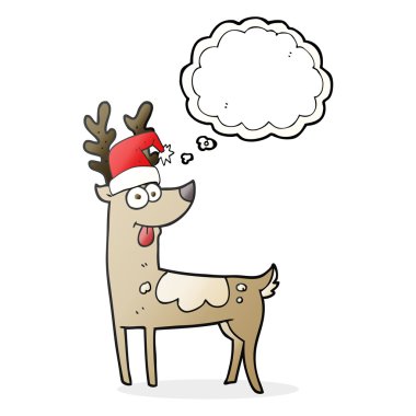 kabarcık karikatür deli Ren geyiği sanıyordum