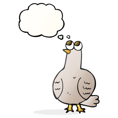 düşünce kabarcık karikatür kuş