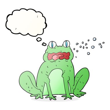 kabarcık karikatür geğirme kurbağa sandım