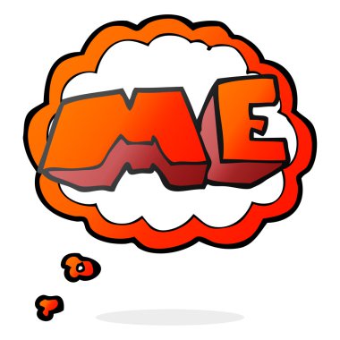 düşünce balonu sembolü karikatür