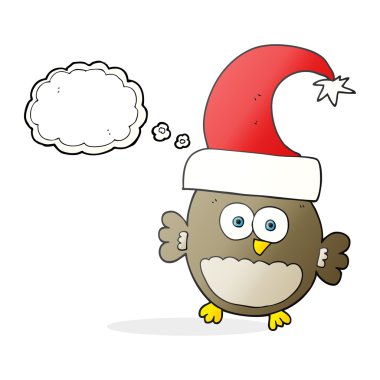 düşünce balonu çizgi film küçük Noel baykuş