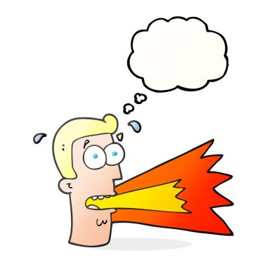 kabarcık karikatür bağıran adam sanıyordum