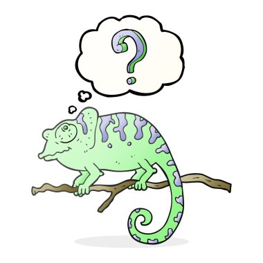 kabarcık karikatür meraklı bukalemun sanıyordum