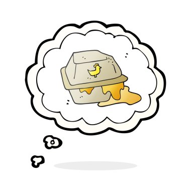 düşünce kabarcık karikatür yağlı paket Servisi