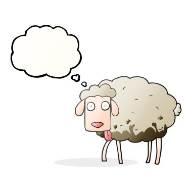 kabarcık karikatür çamurlu koyun sanıyordum