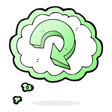 kabarcık karikatür oku geri dönüşüm sanıyordum