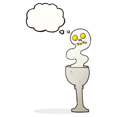 kabarcık karikatür spooky halloween kadehi sanıyordum