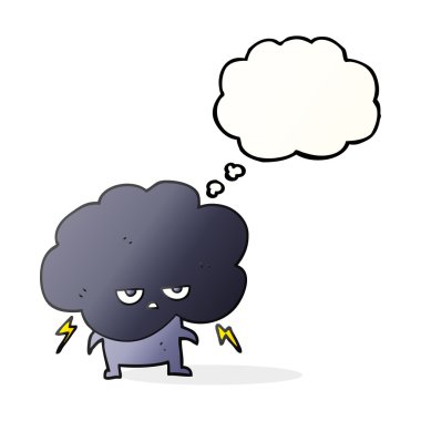 düşünce balonu çizgi film raincloud