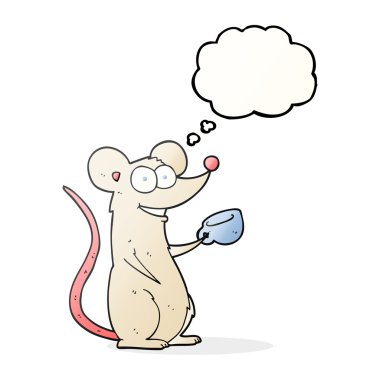 kabarcık karikatür fare ile çay sanıyordum