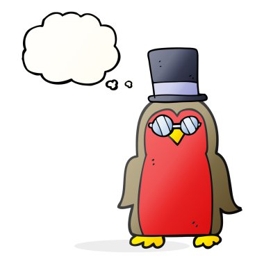 düşünce kabarcık karikatür robin