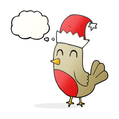 düşünce balonu karikatür Noel robin