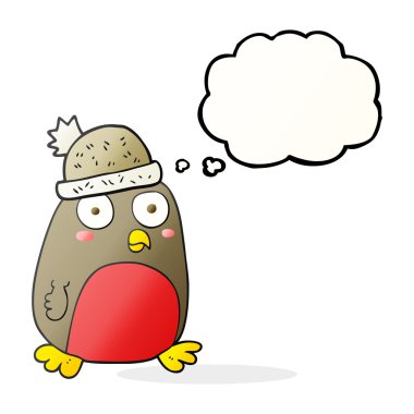 düşünce balonu karikatür Noel robin