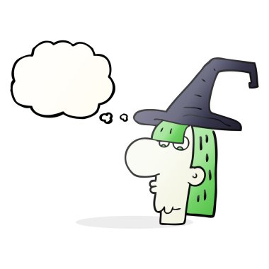 kabarcık karikatür cadı baş sanıyordum