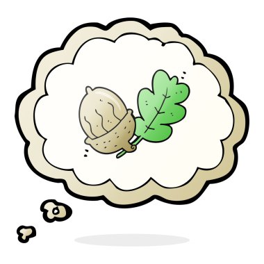 düşünce kabarcık karikatür palamut