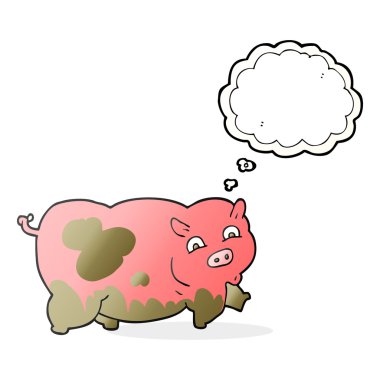 kabarcık karikatür domuz sanıyordum