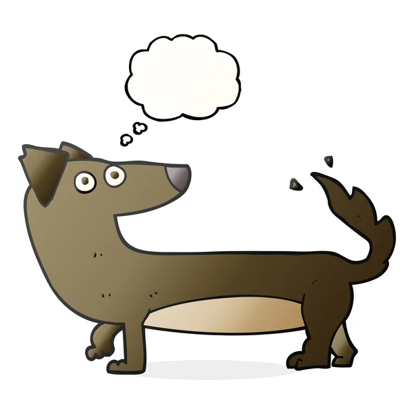 Gedankenblase Cartoon Hund — Stockvektor