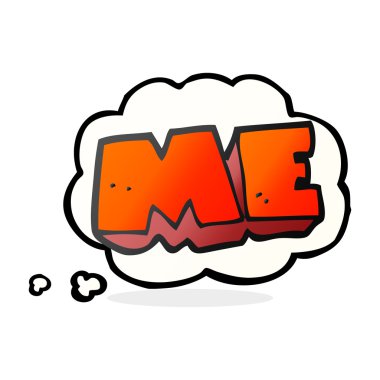 düşünce balonu sembolü karikatür