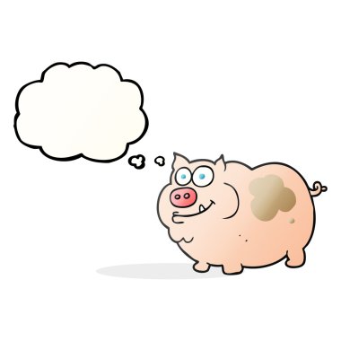 kabarcık karikatür domuz sanıyordum