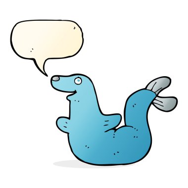 Konuşma baloncuklu çizgi film mührü