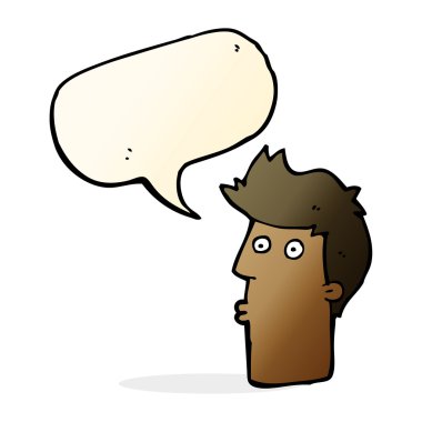 Çizgi film adamı konuşma balonuyla şaşırttı.