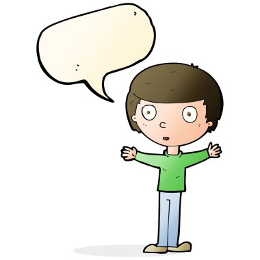 Çizgi film adamı konuşma balonuyla şaşırttı.