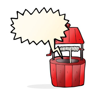 Konuşma baloncuğu ile dilek kuyusu