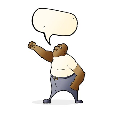 çizgi film kızgın adam konuşma baloncuğu ile