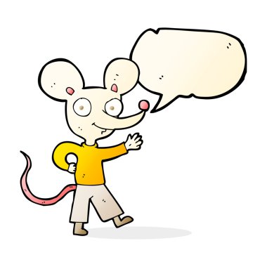 fare ile konuşma balonu sallayarak çizgi film