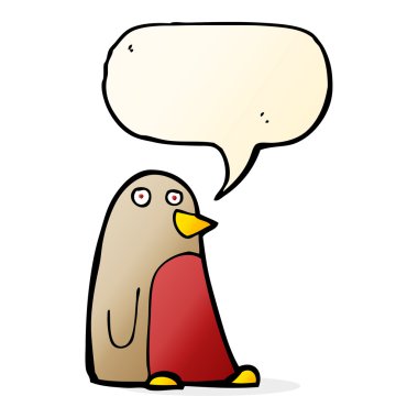 Konuşma balonlu çizgi robin