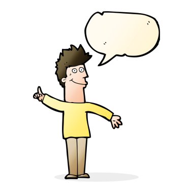 Konuşma baloncuğu fikri olan çizgi film adamı.